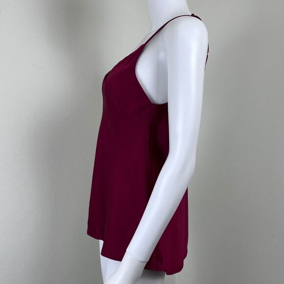 Chloe Kristyn Size S Bettina Benson Camille Red Satin Holiday Party Cami NEW Top - Picture 8 of 14